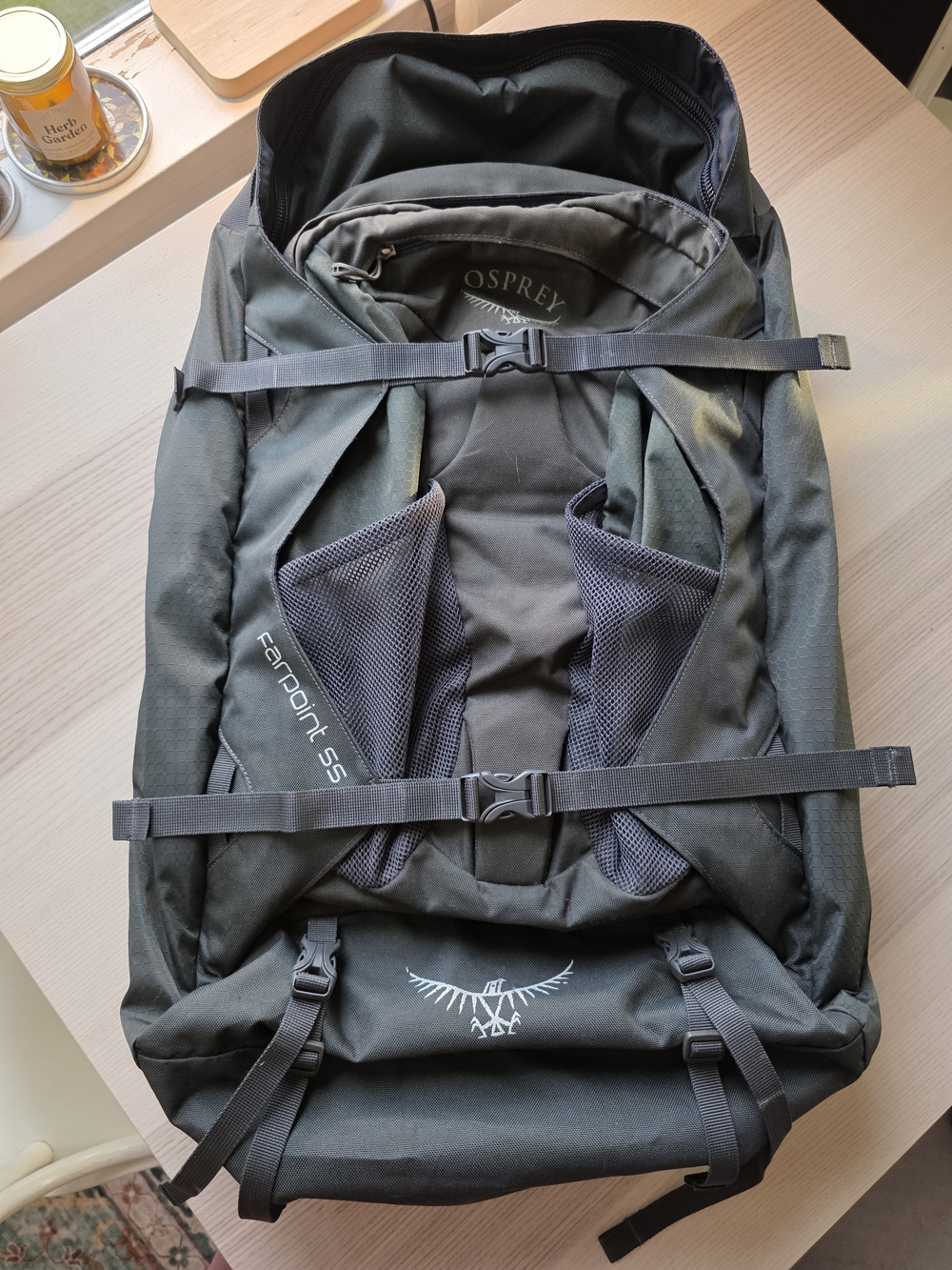 Osprey Farpoint 55 Black Backpacking Travel Bag ONE BAG